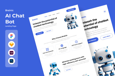 Brainic - Ai Chat Bot Landing Page V1
