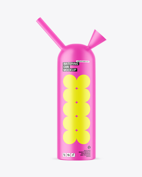 Matte Watering Can Mockup