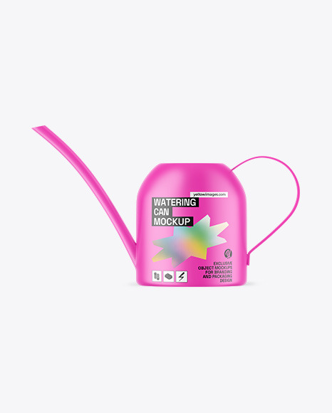 Matte Watering Can Mockup
