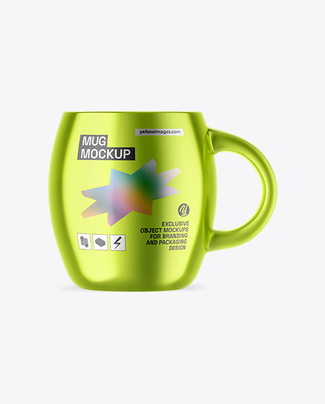 Metallic Mug Mockup