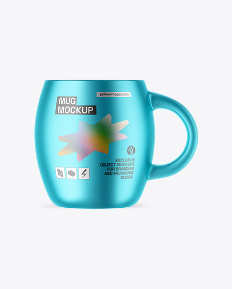 Matte Metallic Mug Mockup