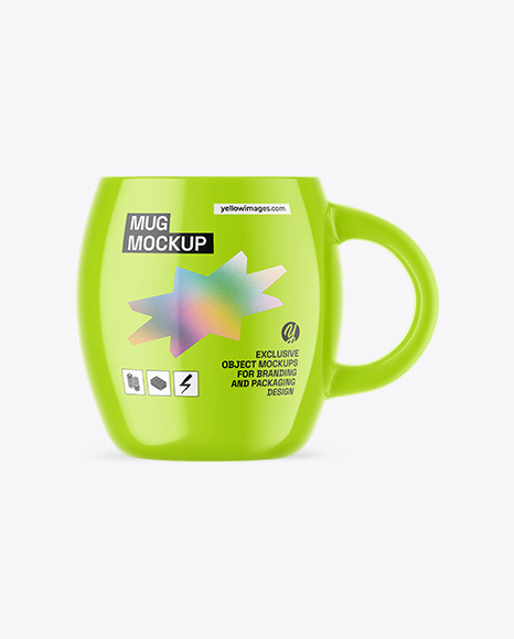 Glossy Mug Mockup