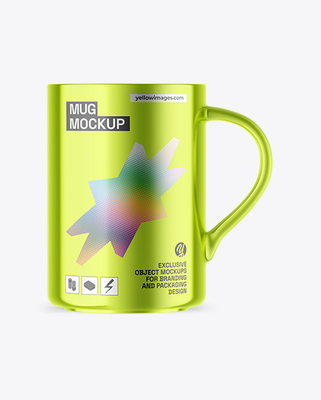 Metallic Mug Mockup