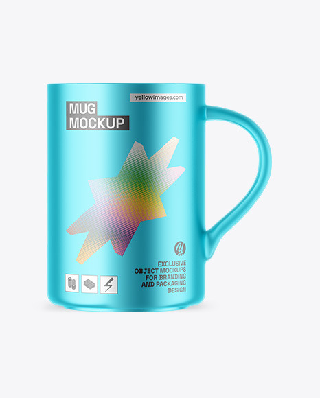 Matte Metallic Mug Mockup