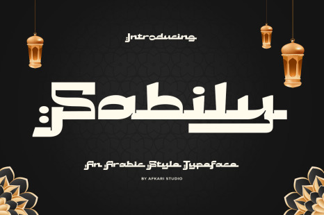 Sabily - An Arabic Style Typeface