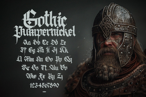 Gothic vector letters - 019
