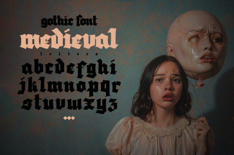 Gothic vector letters - 020