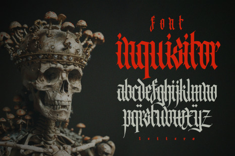 Gothic vector letters - 022