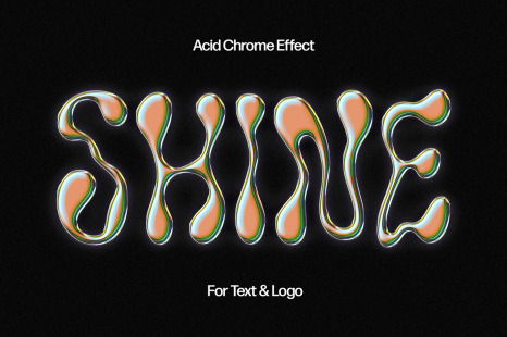 Acid Chromatic Text &amp; Logo Effect