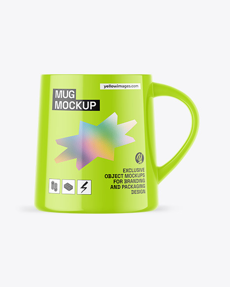 Glossy Mug Mockup