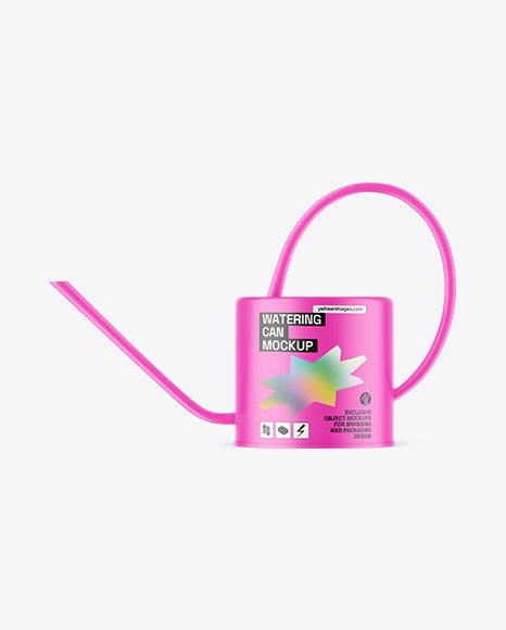 Matte Watering Can Mockup