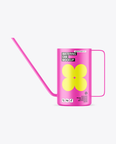 Matte Watering Can Mockup