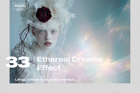 33 Ethereal Dreams Effect Photo Overlays