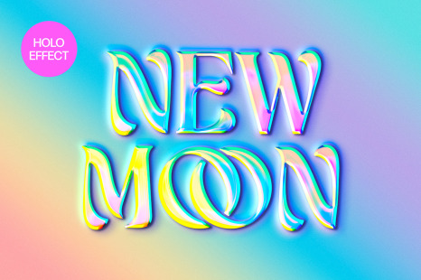 Holo Iridescent Text &amp; Logo Effect