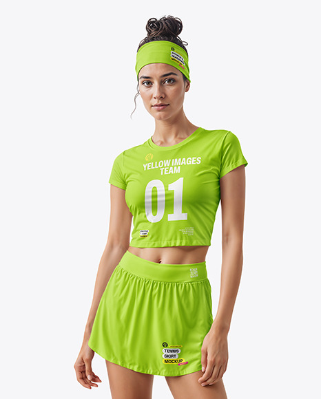 Woman in a Tennis Kit Mockup