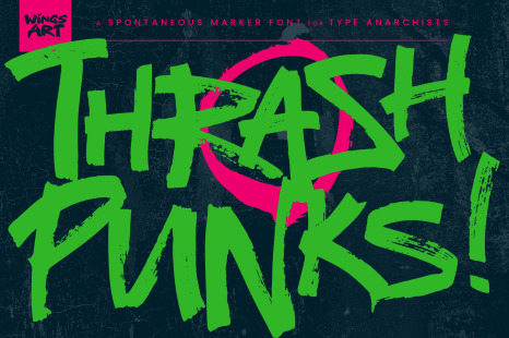 Thrash Punks: A Spontaneous Marker Font for Type Anarchists