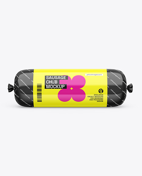 Glossy Sausage Chub Mockup