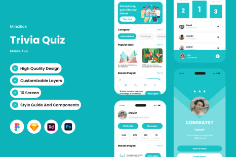 Mindtick - Trivia Quiz Mobile App