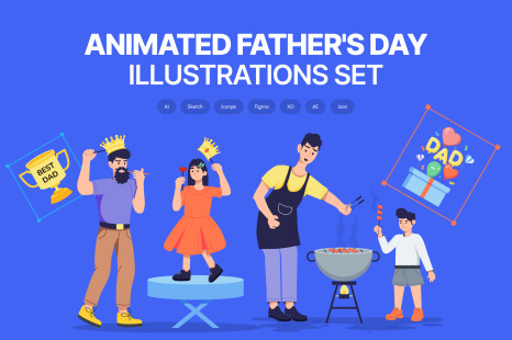 Father&#039;s Day Illustrations