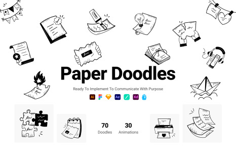 Animated Paper Doodles