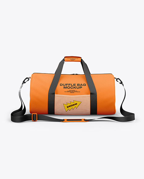 Duffle Bag Mockup - Front View