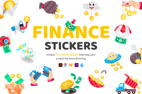 Animated Finance Stickers