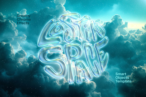 Dreamy Chrome Text &amp; Logo Effects