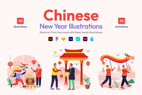 Chinese New Year Illustrations
