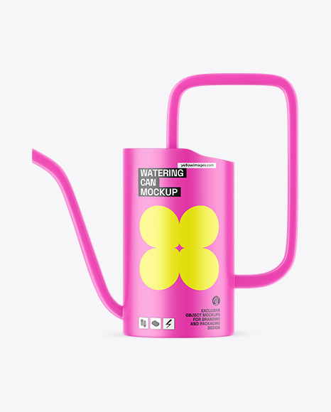 Matte Watering Can Mockup