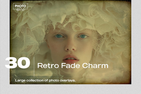 30 Retro Fade Charm Effect Photo Overlays