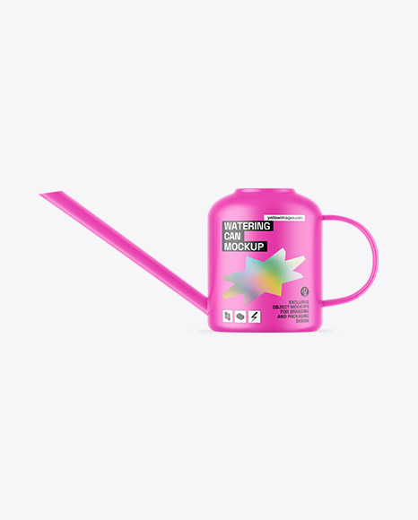 Matte Watering Can Mockup