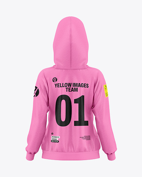 Women’s Hoodie Mockup - Back View