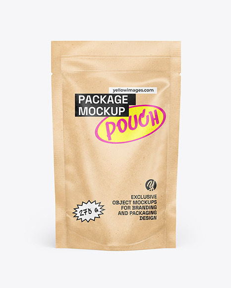 Kraft Pouch Mockup