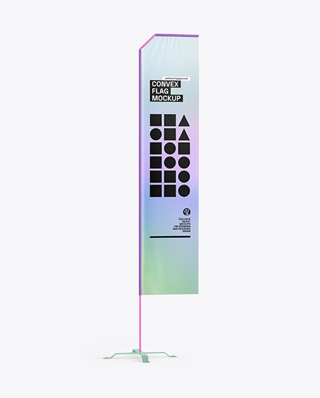 Convex Flag Mockup