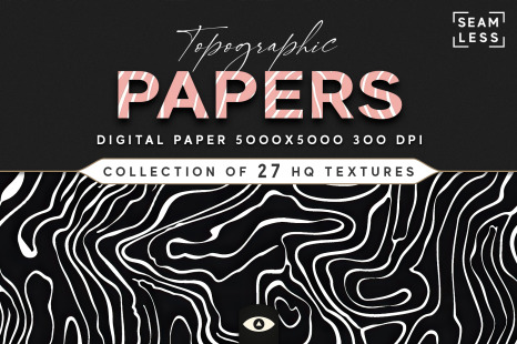 Topographic Papers Seamless Texture Pack