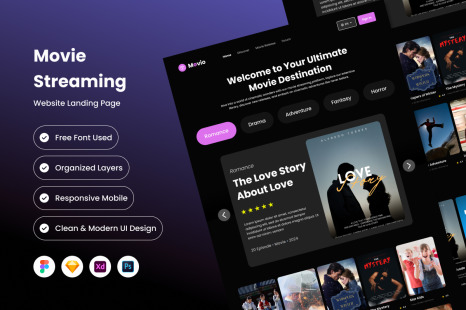 Movio - Movie Streaming Landing Page V2