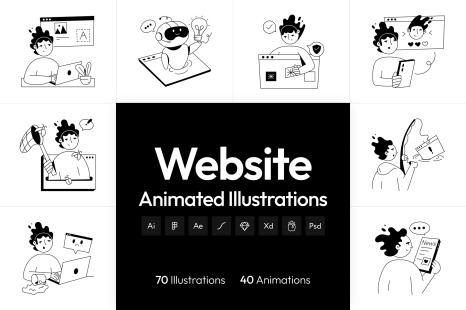 Website Mini Illustration Set