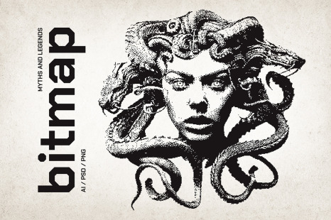 Myths &amp; Legends Dithering Bitmap Shapes