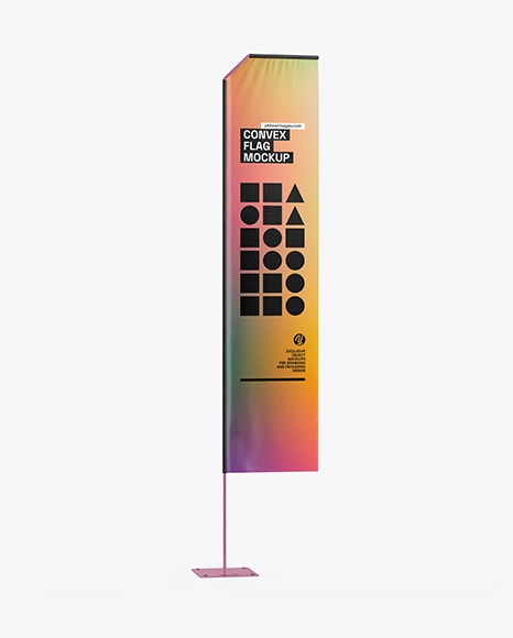 Convex Flag Mockup