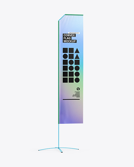 Convex Flag Mockup