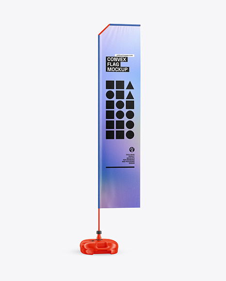 Convex Flag Mockup