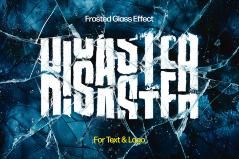 Frosted Glass Text &amp; Logo Effect