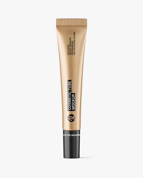 Metallic Cosmetic Tube Mockup