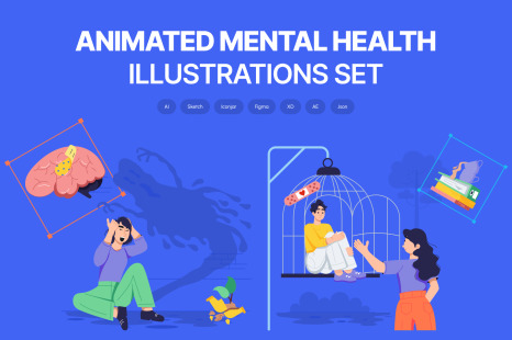 Animated Mental Health Illustrations