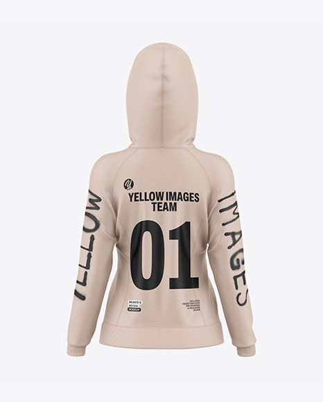 Women’s Hoodie Mockup - Back View