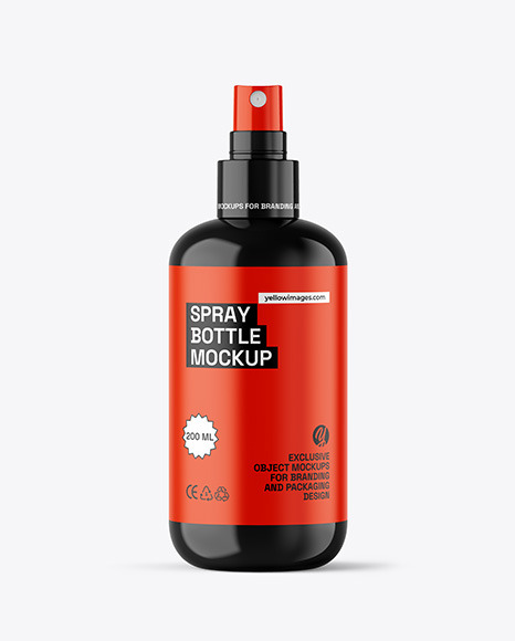 Glossy Spray Bottle Mockup