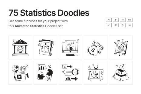 Animated Statistics Doodles