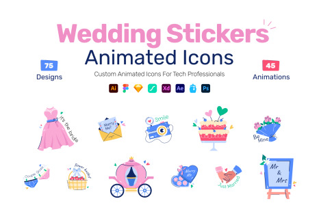 Animated Wedding Stickers