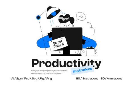 Animated Productivity Illustrations