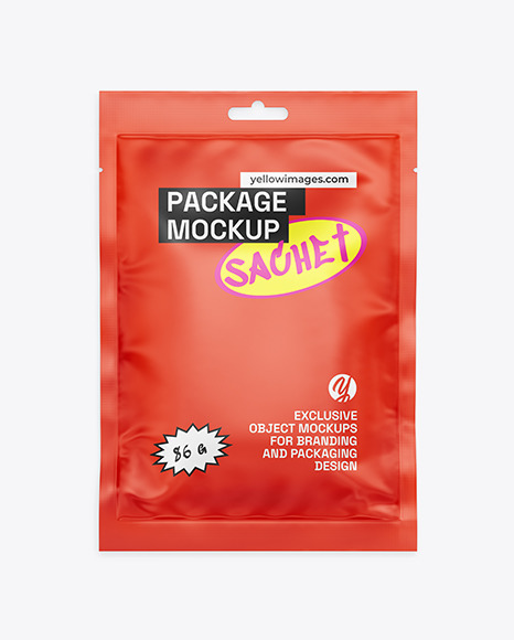 Matte Sachet Mockup